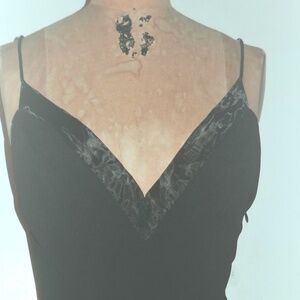 DOUBLE V-NECK STRAPPY DRESS